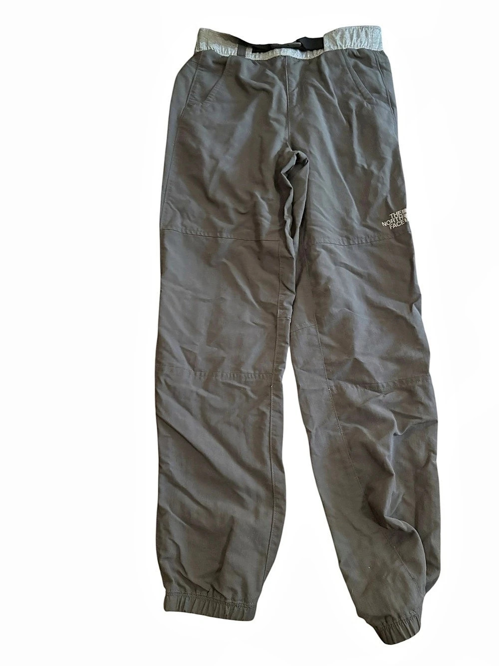 The North Face Boys' On The Trail Pants Gray Nylon Cargo Pants Medium Sz 10/12